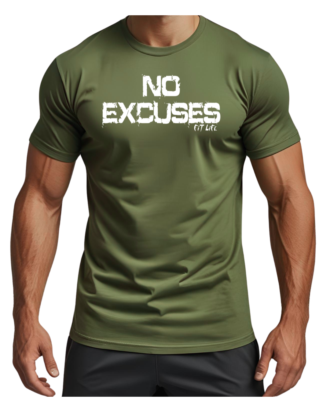 π FIT LIFE "NO EXCUSES" TEE (100% off)