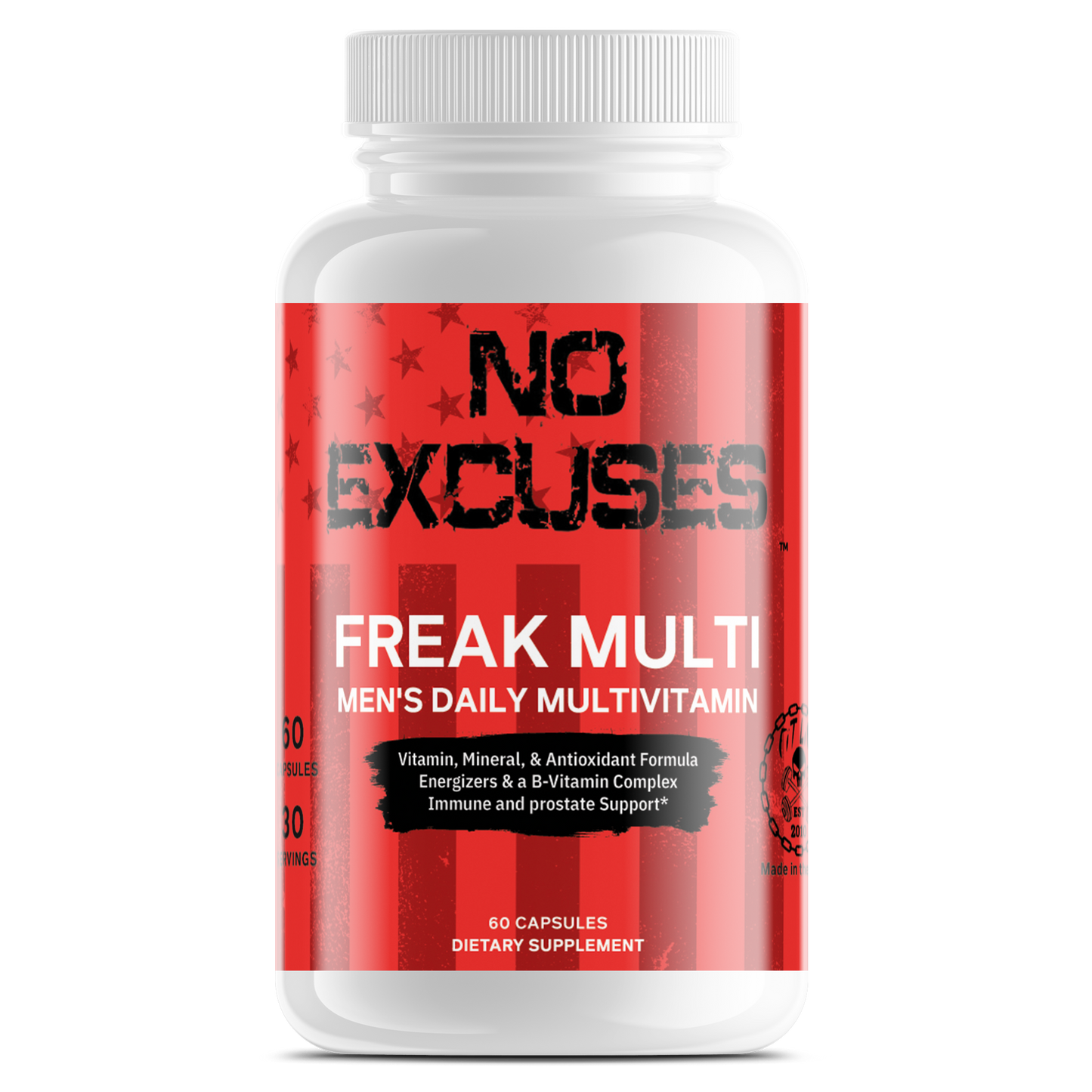 "NO EXCUSES" FREAK MULTI – Men's Daily Multivitamin