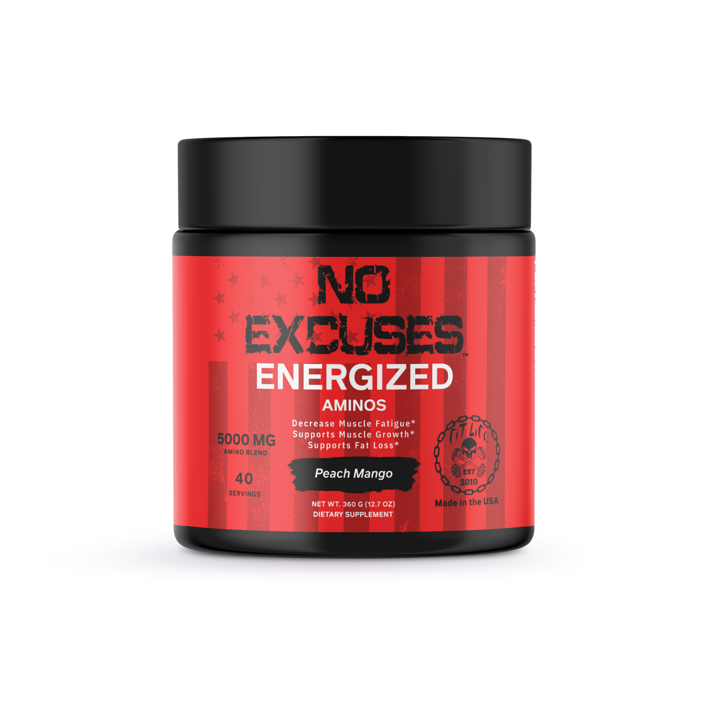 "NO EXCUSES" ENERGIZED AMINOS - PEACH
