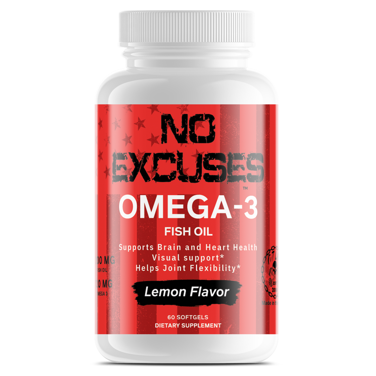 "NO EXCUSES" OMEGA-3 Fish Oil