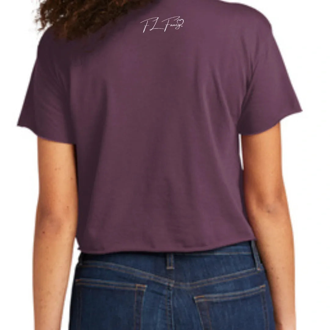 FIT LIFE FANCY "LEGGINGS, LUNGES & LATTES" Cali Cropped Tee