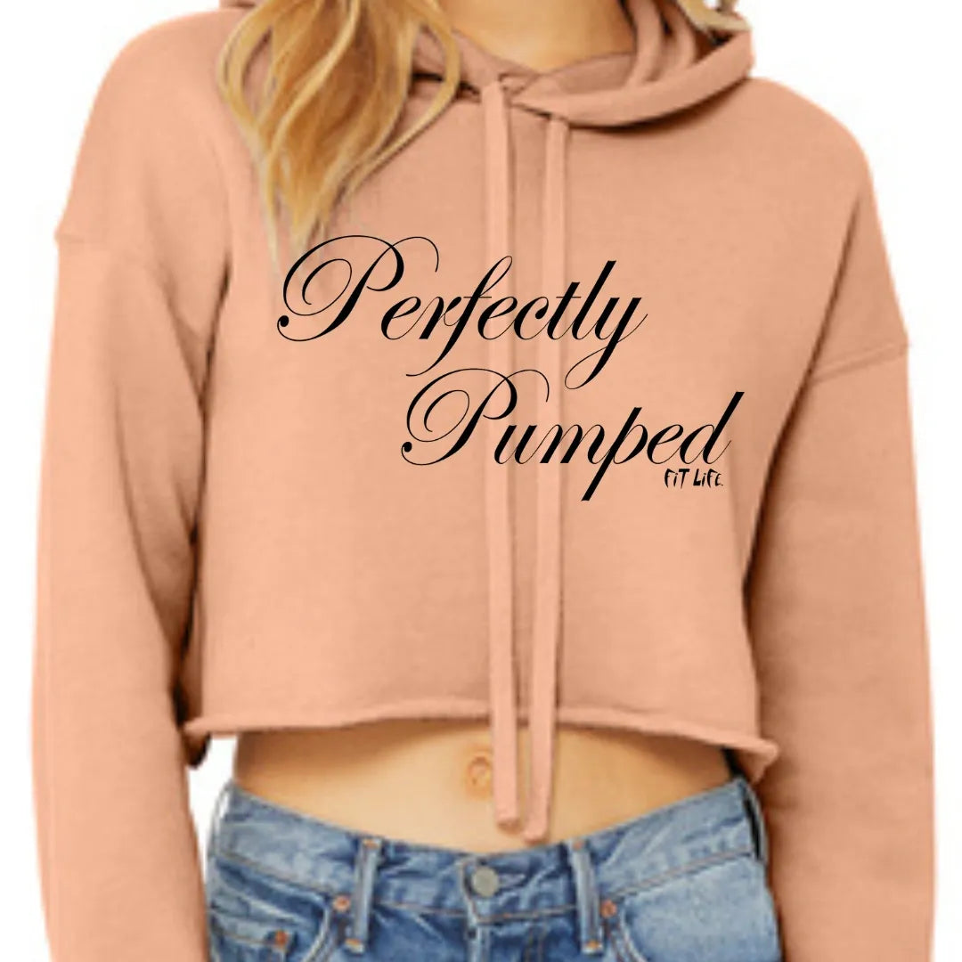 FIT LIFE FANCY "Perfectly Pumped" Cropped Hoodie