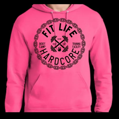 FIT LIFE "HARDCORE" Unisex Pullover Hoodie