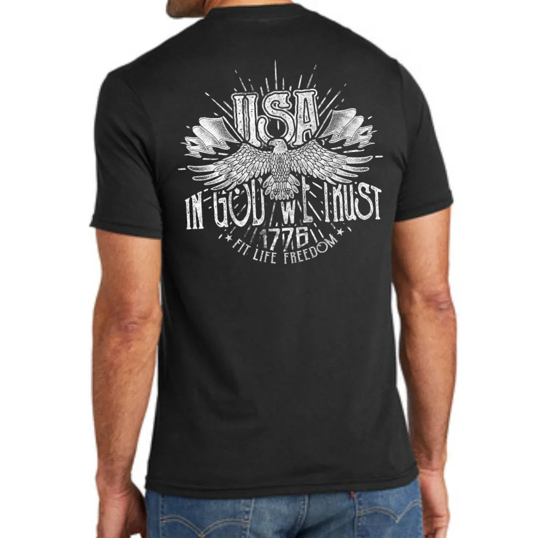 FIT LIFE FREEDOM "IN GOD WE TRUST" TEE