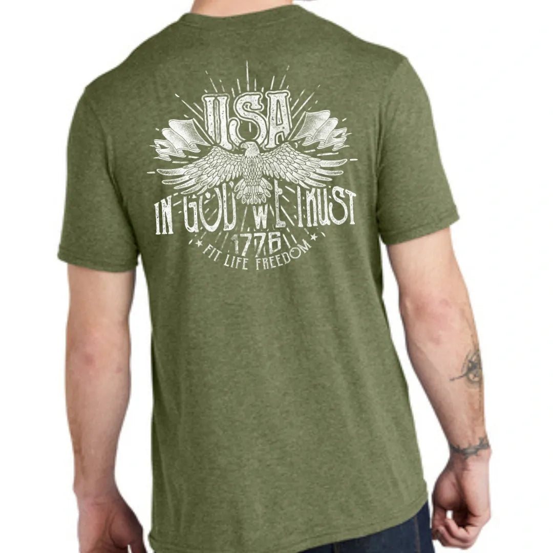 FIT LIFE FREEDOM "IN GOD WE TRUST" TEE