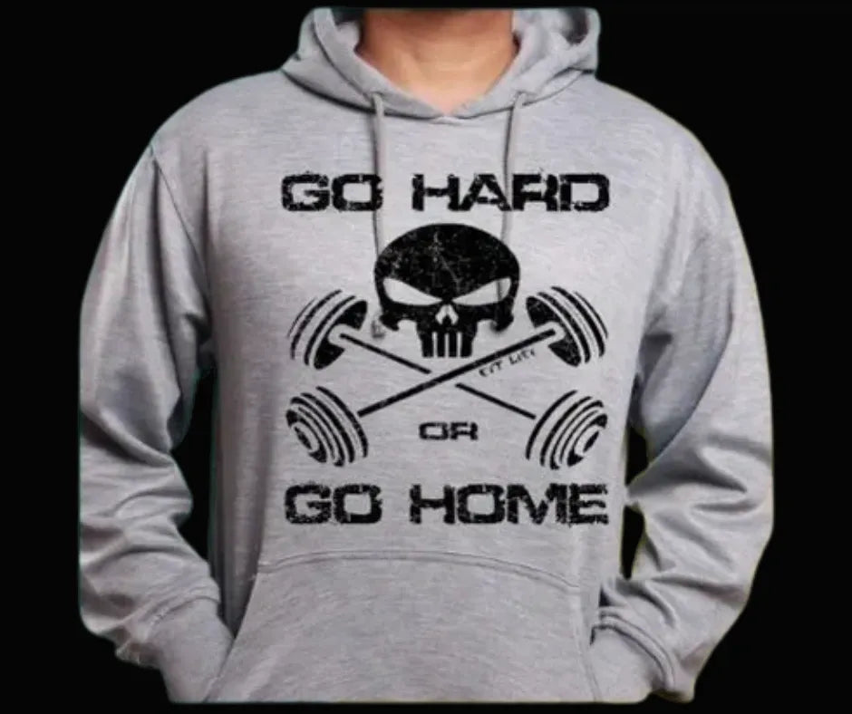 FIT LIFE "GO HARD OR GO HOME" Unisex Pullover Hoodie