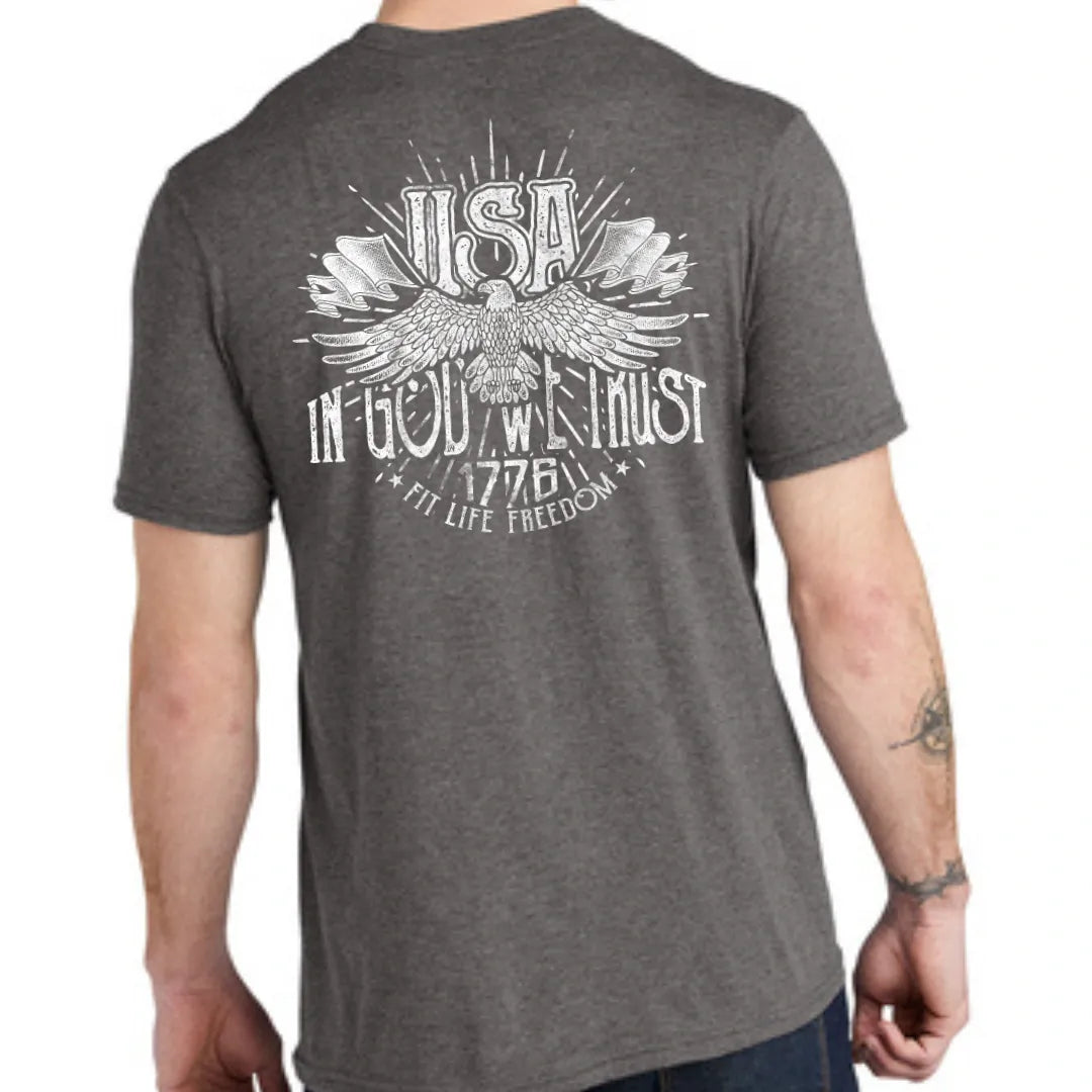 FIT LIFE FREEDOM "IN GOD WE TRUST" TEE