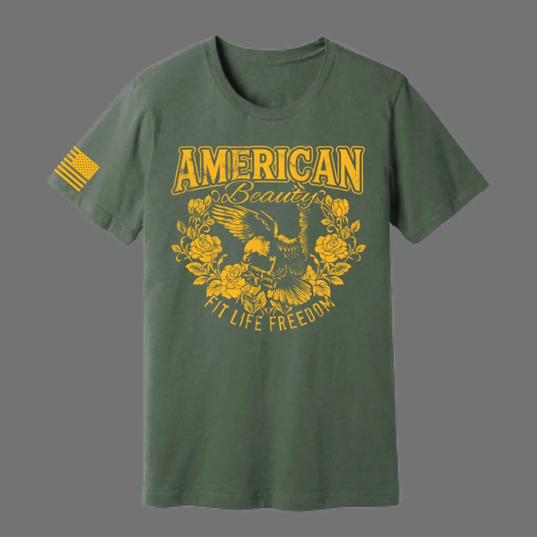 FIT LIFE FREEDOM "AMERICAN BEAUTY" LADIES TEE