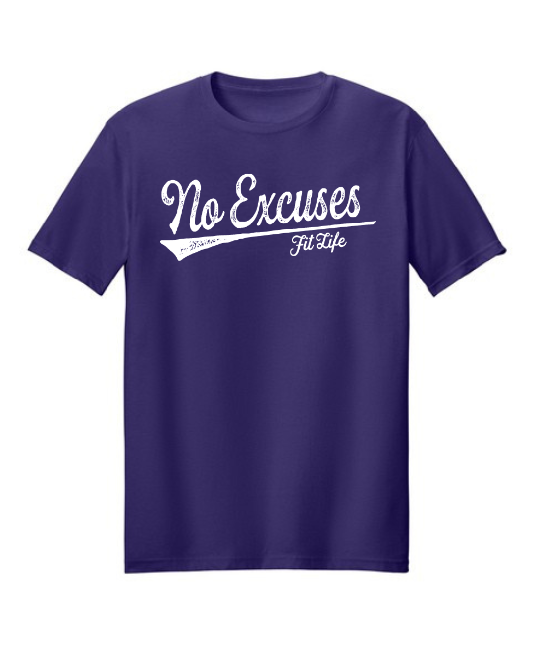 FIT LIFE "NO EXCUSES" LADIES TEE (White Logo) (Copy)