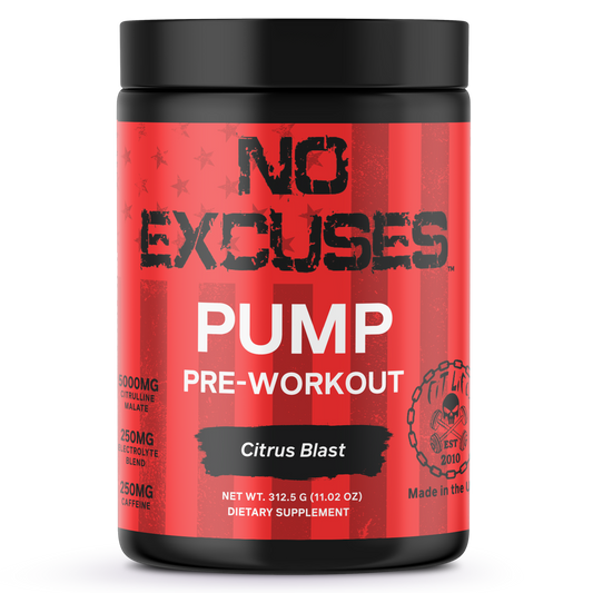 "NO EXCUSES" PUMP Pre-Workout - Citrus Blast