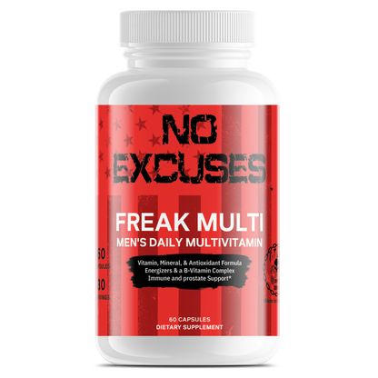 "NO EXCUSES" FREAK MULTI – Men's Daily Multivitamin