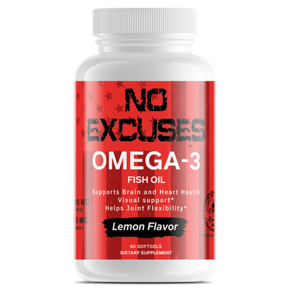 "NO EXCUSES" OMEGA-3 Fish Oil
