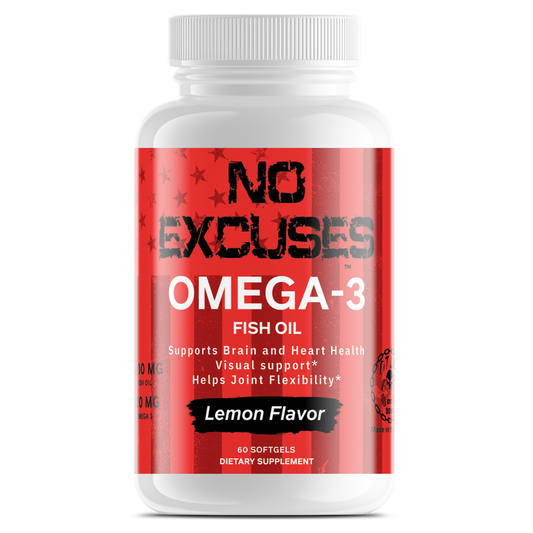 "NO EXCUSES" OMEGA-3 Fish Oil