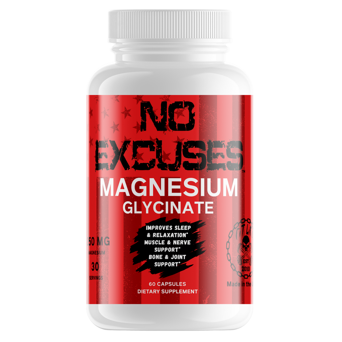 "NO EXCUSES" MAGNESIUM GLYCINATE