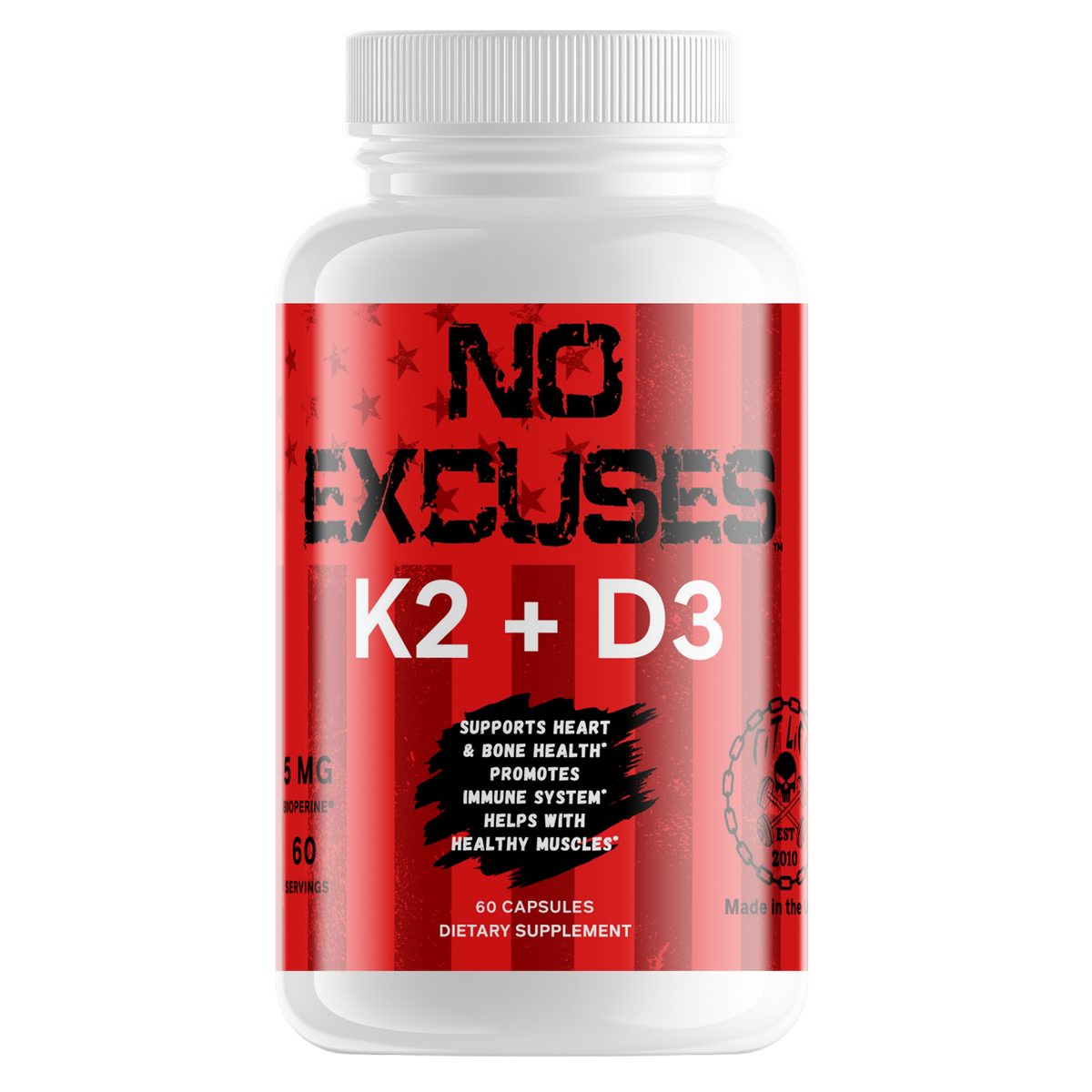 "NO EXCUSES" K2+D3