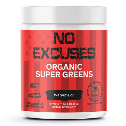 "NO EXCUSES" ORGANIC SUPER GREENS