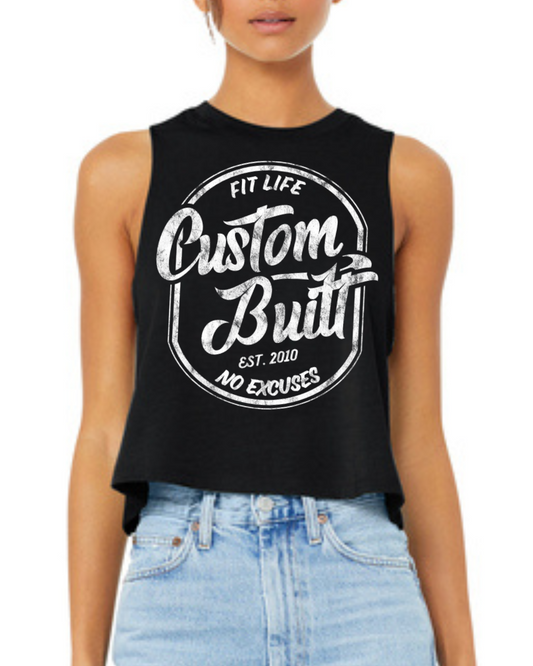 FIT LIFE FANCY "CUSTOM BUILT" Racerback Cropped Tank