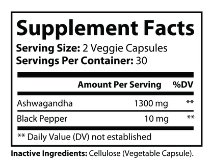 "NO EXCUSES" ASHWAGANDHA