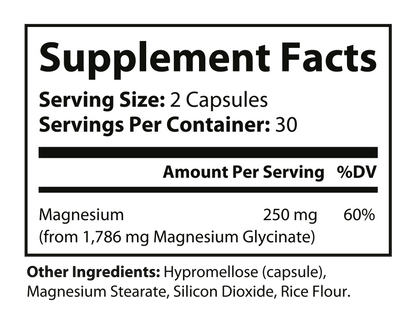 "NO EXCUSES" MAGNESIUM GLYCINATE