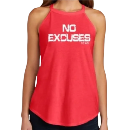 NO EXCUSES Fit Life Ladies Rocker Tank