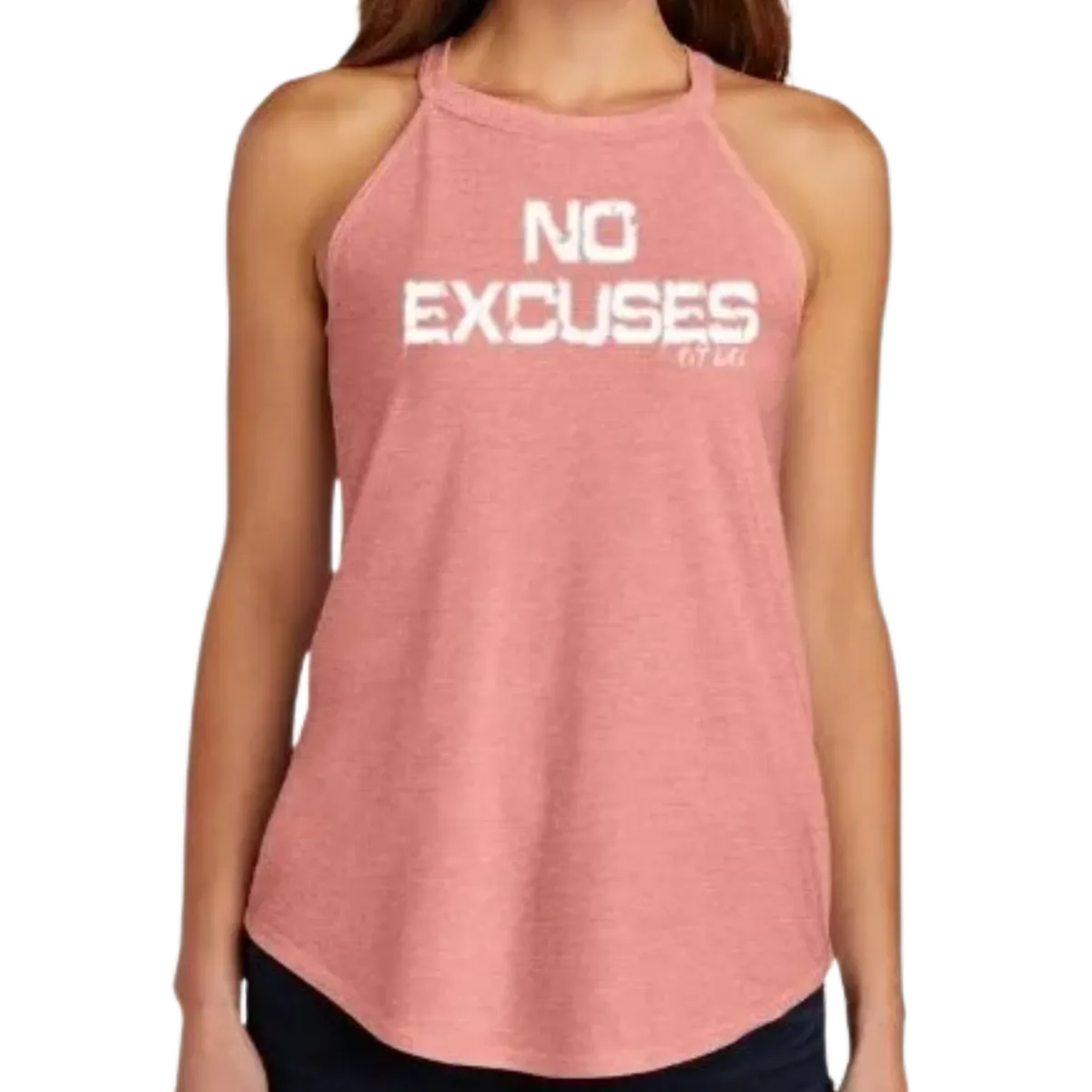 NO EXCUSES Fit Life Ladies Rocker Tank