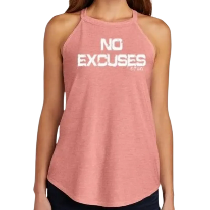 NO EXCUSES Fit Life Ladies Rocker Tank